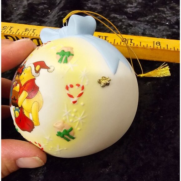 Disney 3" Porcelain Christmas Ornament Pooh & Friends A Bit Of Holiday Cheer 200 - Picture 3 of 7